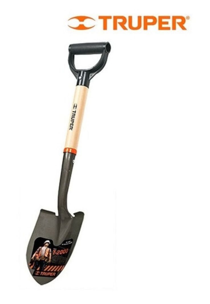 Pala Cajuelera Redonda Truper Con Mango Madera Acero Al Carb-1