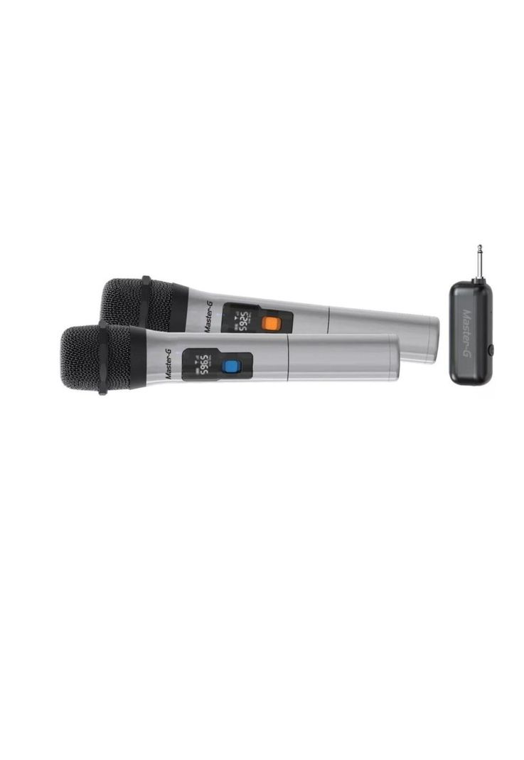 Par de Micrófonos UHF Inalámbricos con Receptor Master-G-1