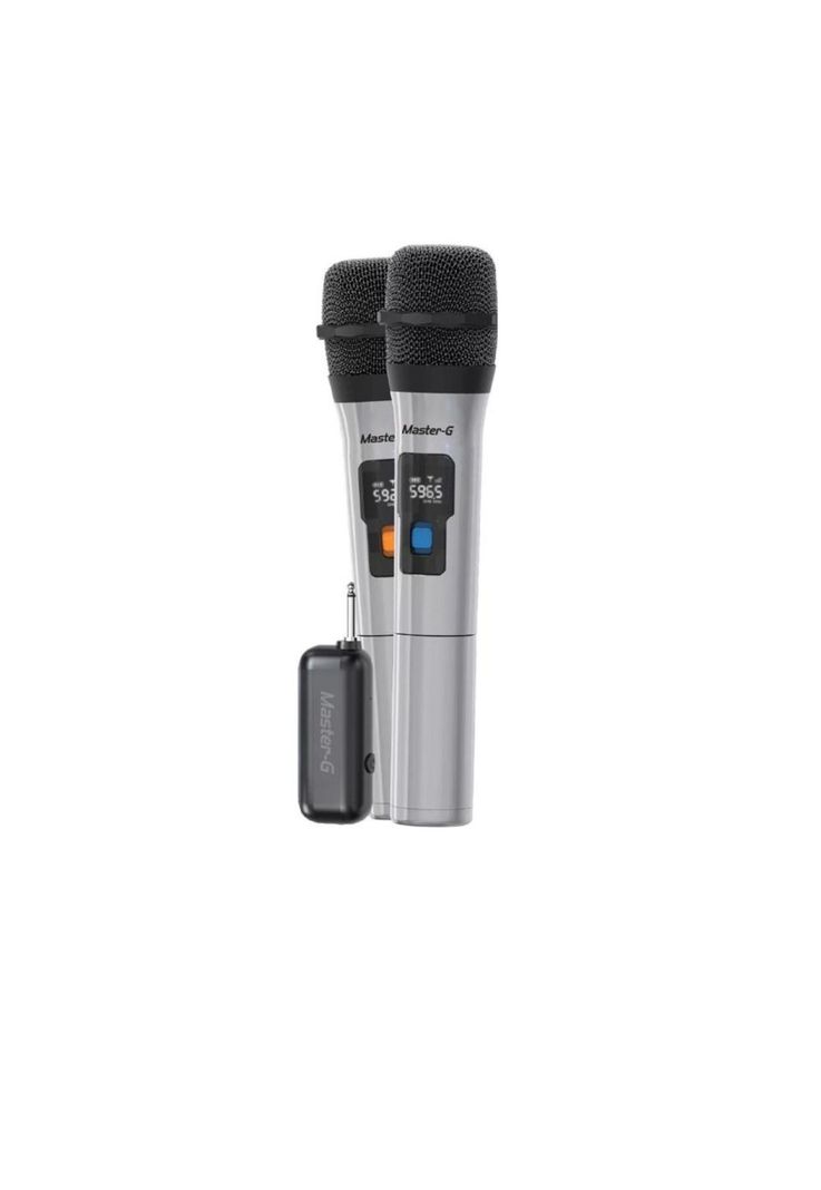 Par de Micrófonos UHF Inalámbricos con Receptor Master-G-2