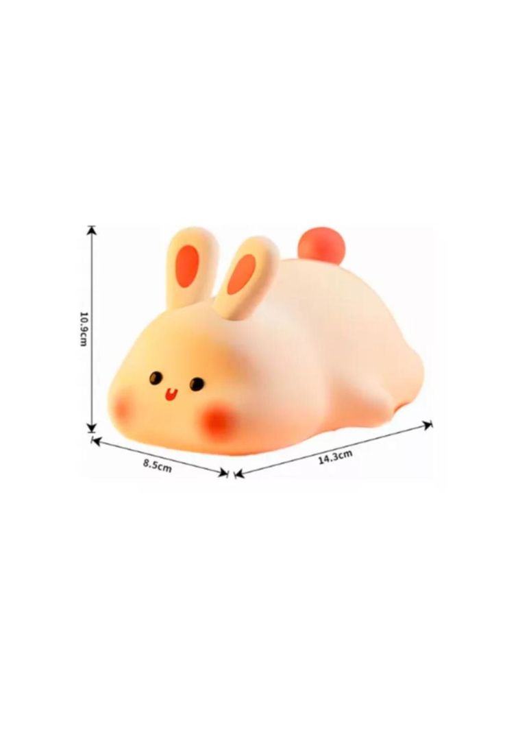 Lampara Nocturna Conejo c/sensor Bebes - Niños Espanta Cuco-1