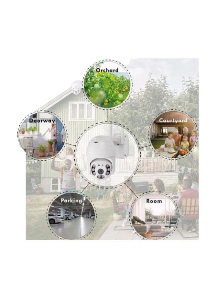 Camara Inteligente 360° WIFI-Alarma-Audio-Voz -FHD Vision Nocturna-3