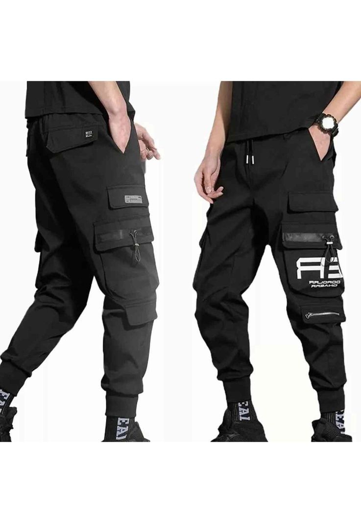 Joggers Pantalon Cargo Streetwear De Casual Para Hombre-0