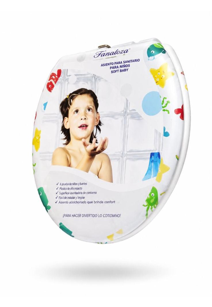Asiento Adaptador Para Banos Wc Ninos Fanaloza Blanco