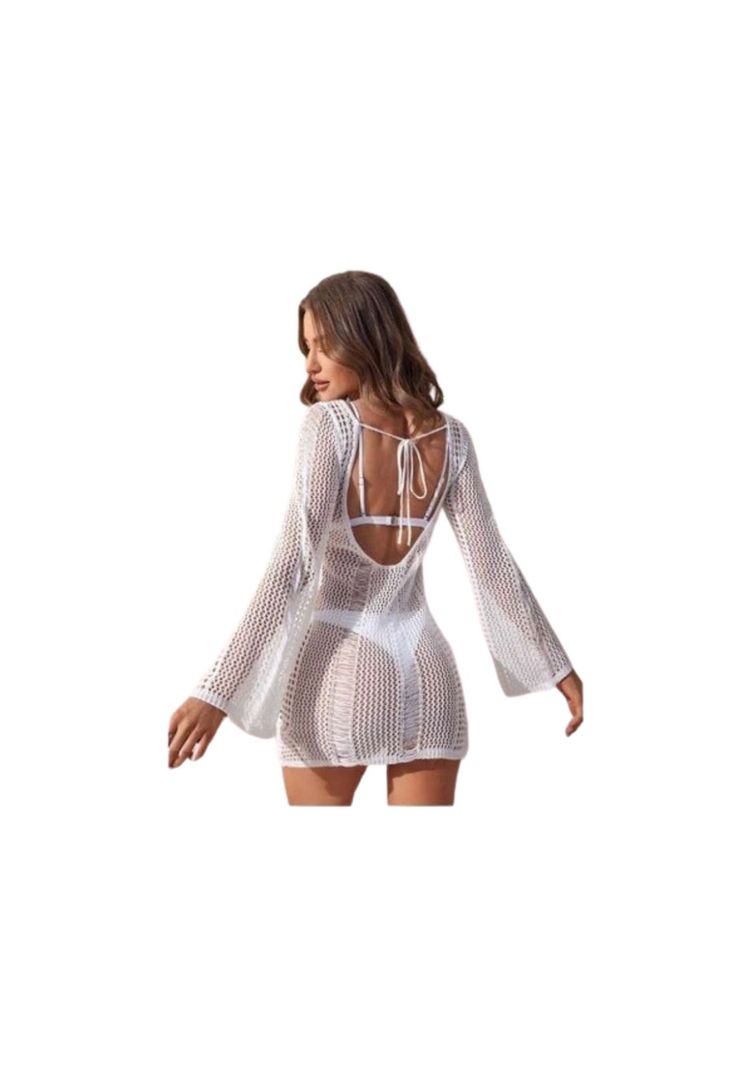 Vestido Pareo Tejido Escote Espalda-3