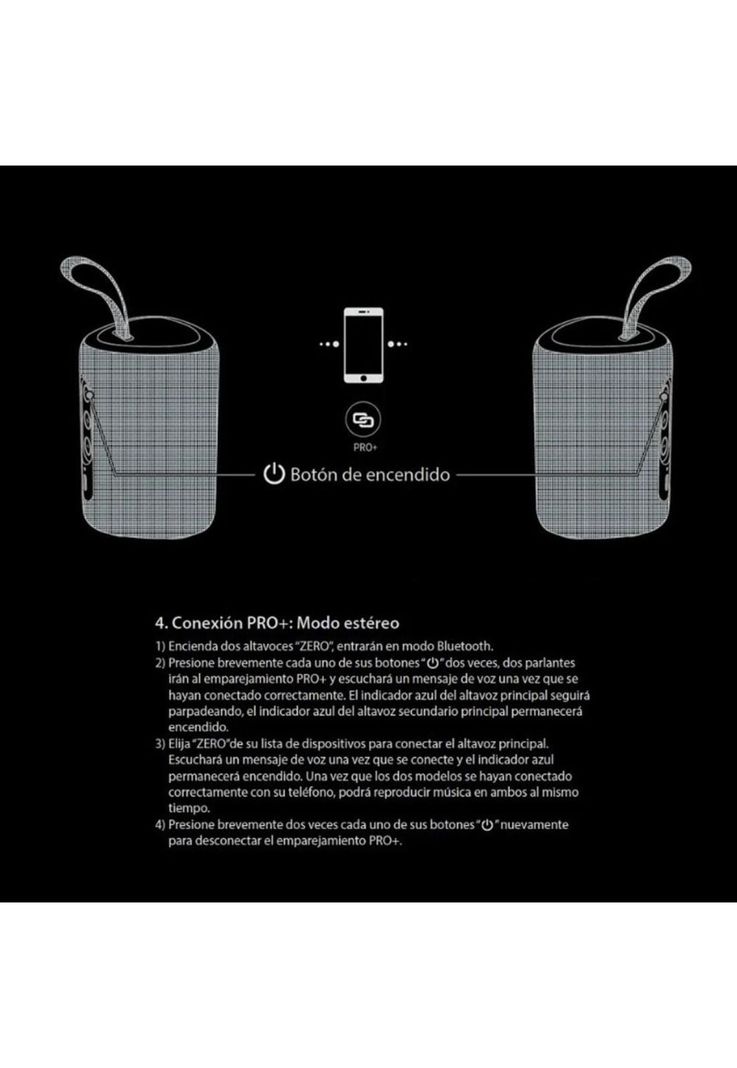 Parlante Portátil Master G Zero Bluetooth IPX6 – Potente Sonido-3