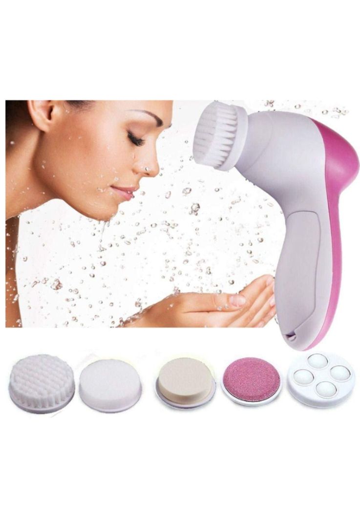 Cepillo Limpiador Facial 5 En 1 Masajeador Exfoliante-1