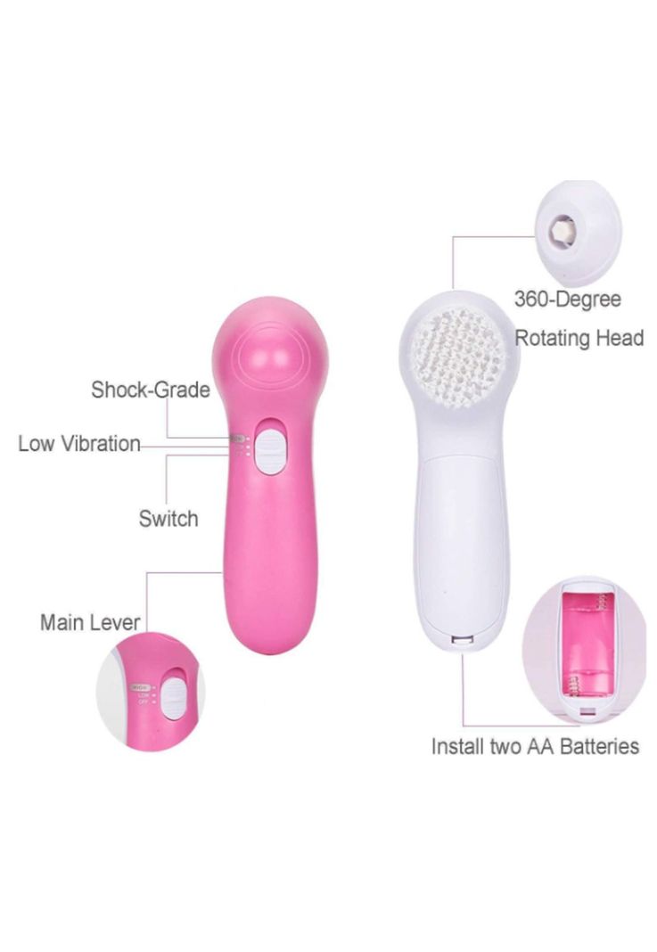 Cepillo Limpiador Facial 5 En 1 Masajeador Exfoliante-2