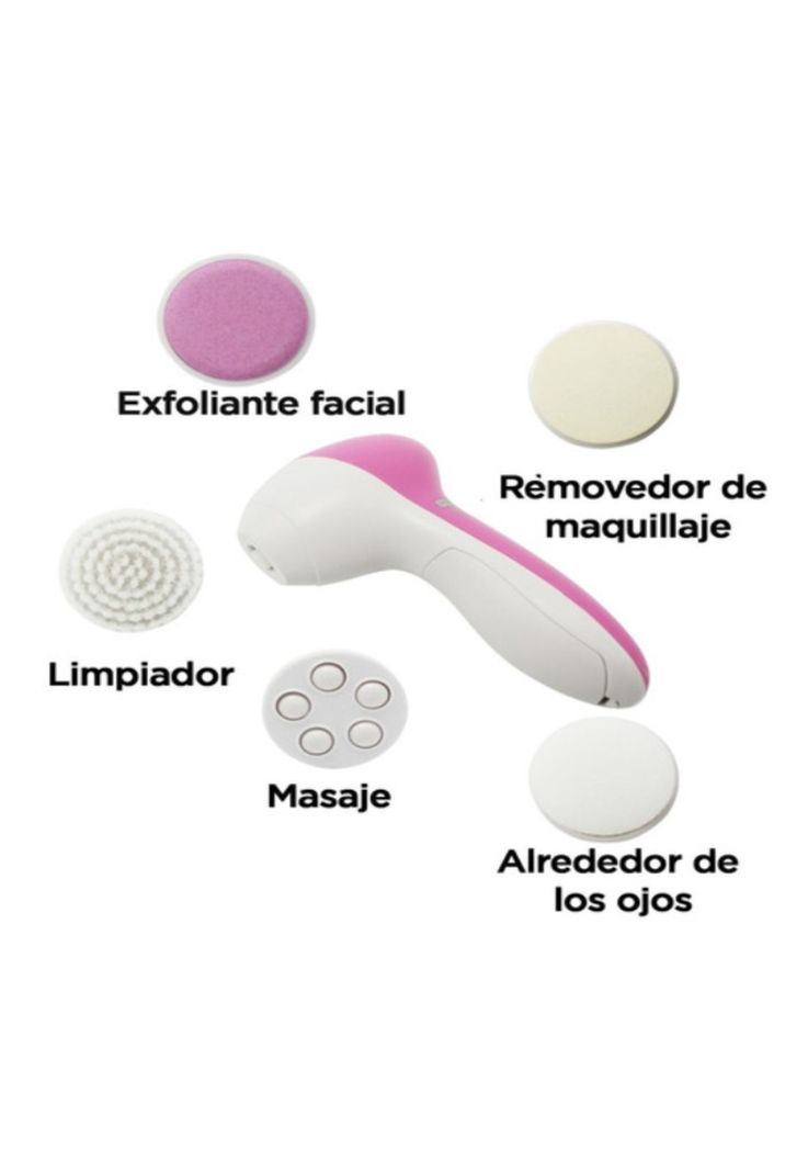 Cepillo Limpiador Facial 5 En 1 Masajeador Exfoliante-3