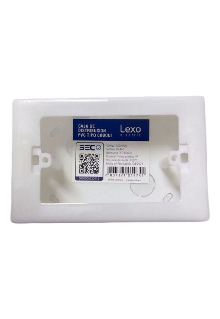 Caja Chuqui Pvc 125x80x45mm Termoplastico M-445 Lexo-0