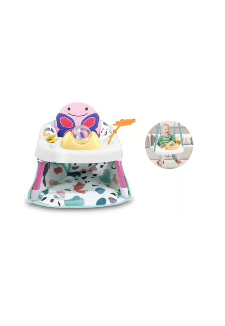 Silla Portátil Columpio Bebe Música Didáctico Baby Fitness-2