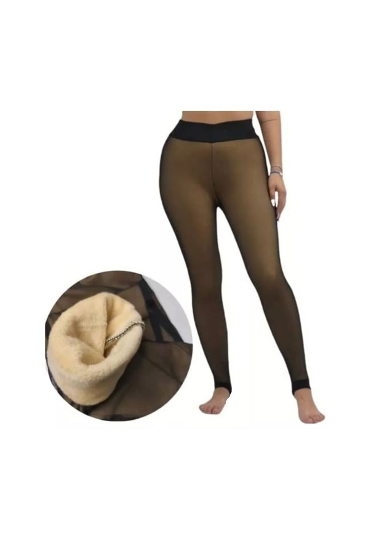 Calza Panty con Chiporro Efecto Piel Otoño/invierno-0