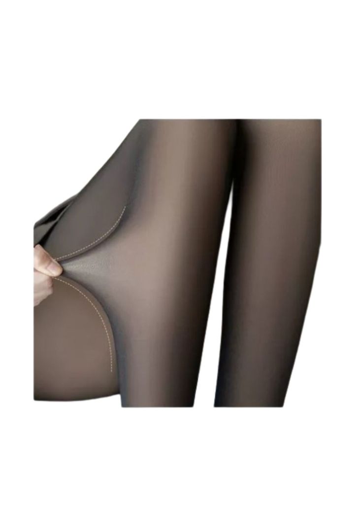 Calza Panty con Chiporro Efecto Piel Otoño/invierno-3
