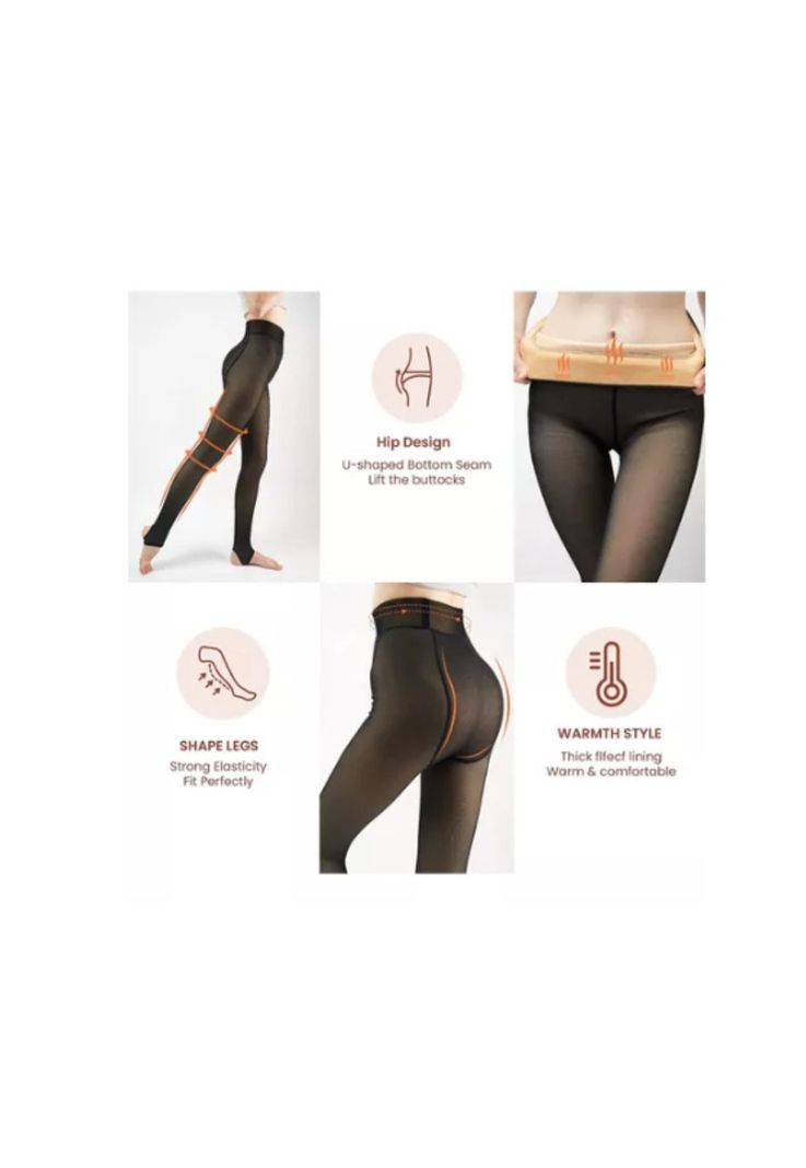 Calza Panty con Chiporro Efecto Piel Otoño/invierno-5