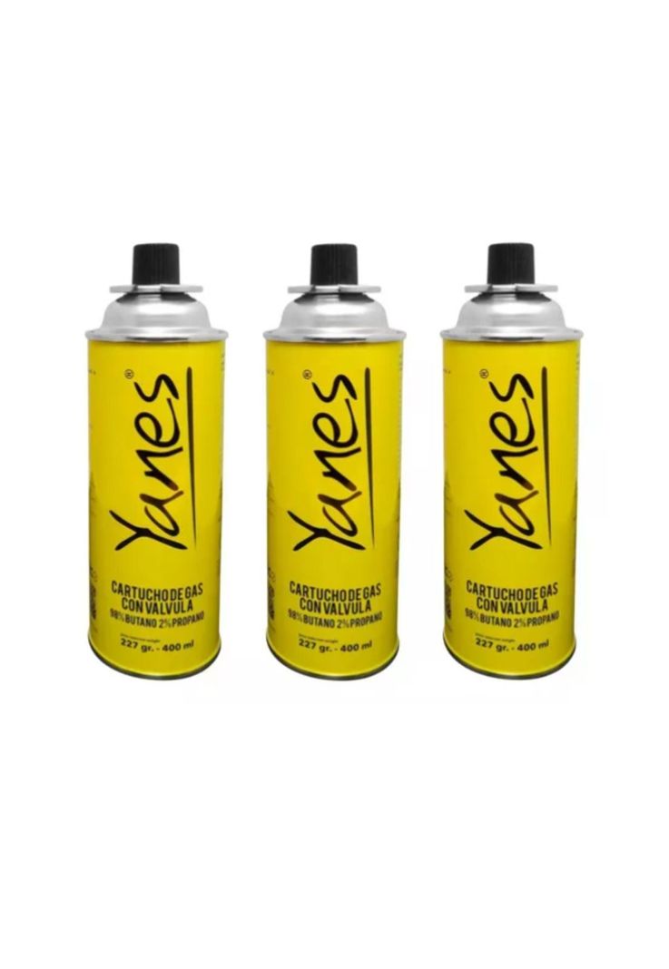 CARTUCHO DE GAS CON VALVULA 227GR 400ML Yanes-1