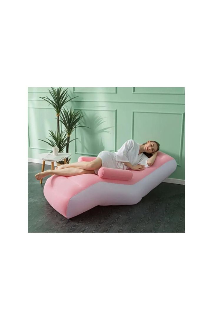 Sofá Sillón Silla Puff Inflable Apoya Brazos Tumbona Camping-2