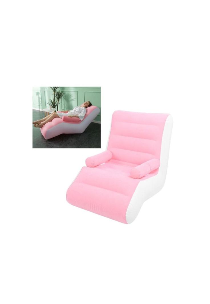 Sofá Sillón Silla Puff Inflable Apoya Brazos Tumbona Camping-3