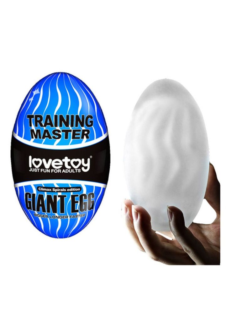 Huevo Masturbador Desechable Gigante 12cm Lovetoy-0