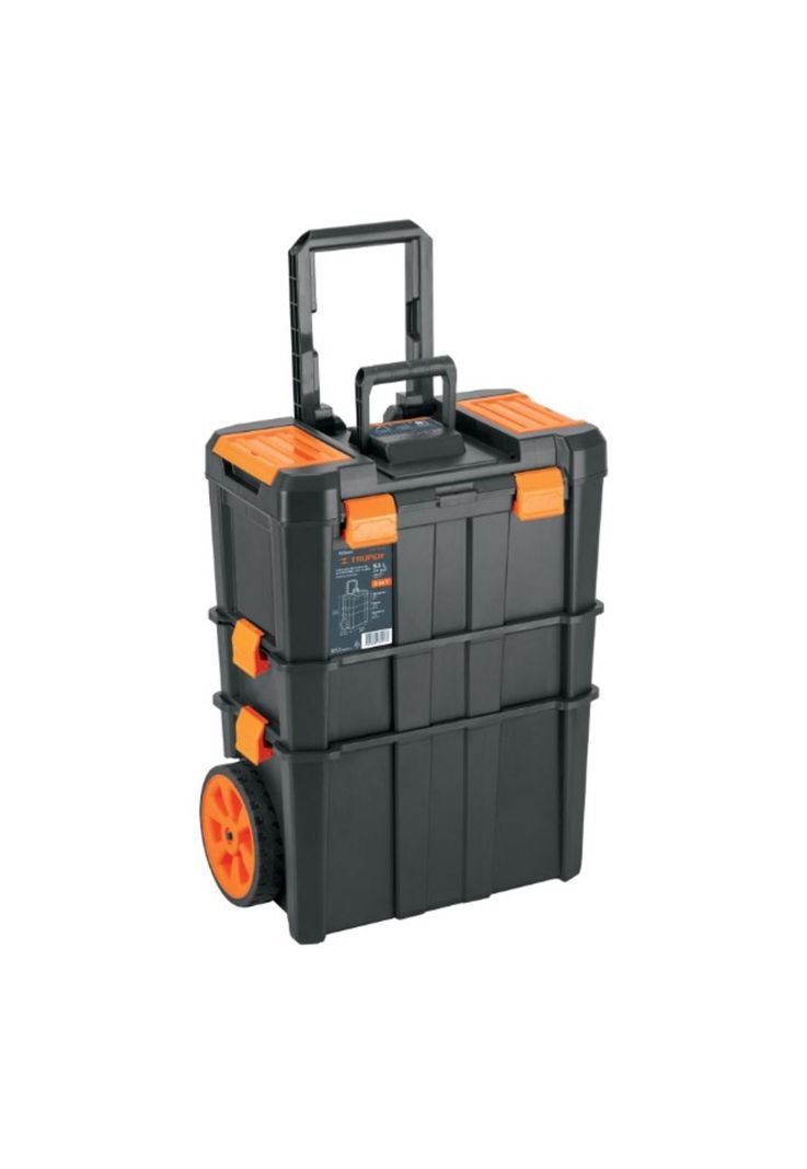 Caja De Herramientas Truper 53LITROS 3 En 1 DESMONTABLE con ruedas alta Resistencia-0