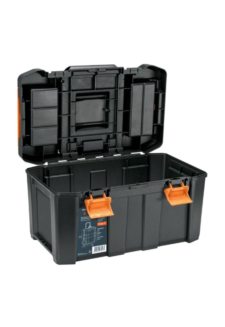 Caja De Herramientas Truper 53LITROS 3 En 1 DESMONTABLE con ruedas alta Resistencia-4