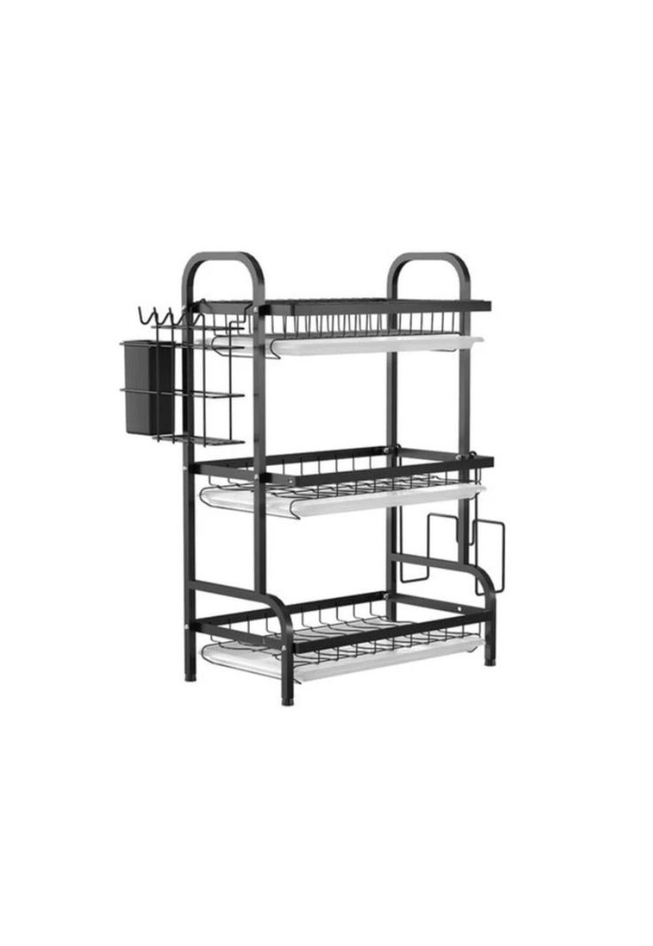 Secador Escurridor Organizador de Platos 3 Niveles Cocina-1