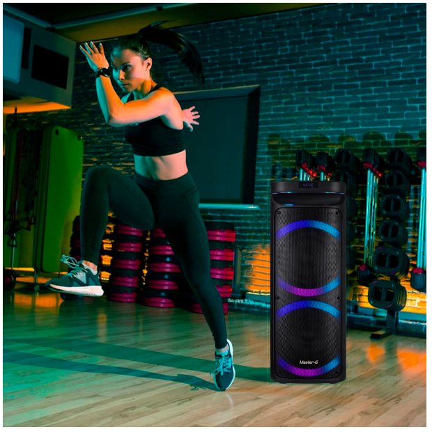 Parlante Master G Karaoke Bluetooth 8 X2 60w Mgphantom-7