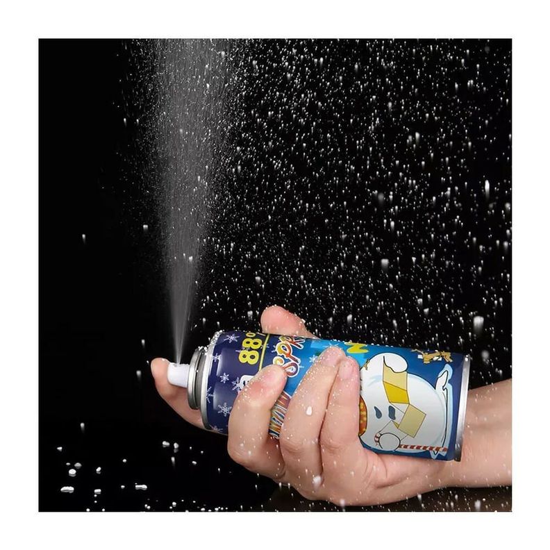 Set de 5 Spray de Nieve Artificial Lanza Espuma en Aerosol-4