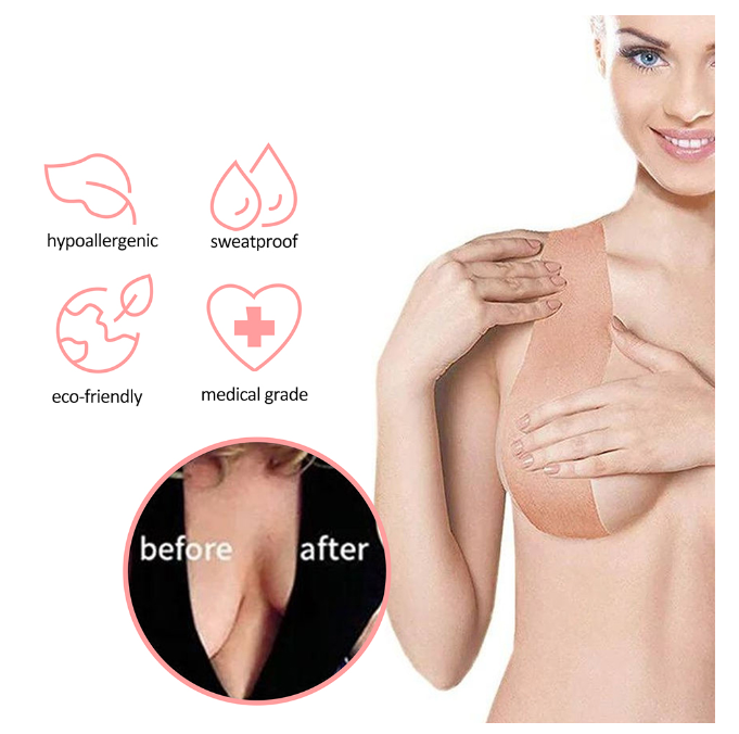 Pack De 2 Cintas Para Levantar El Pecho Pegatinas Para Pezones-5