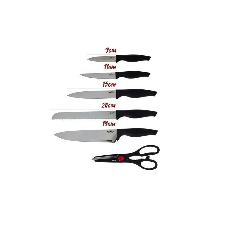 Set De Cuchillos Acero Inoxidable Brinox 6 Piezas 2556/310-1