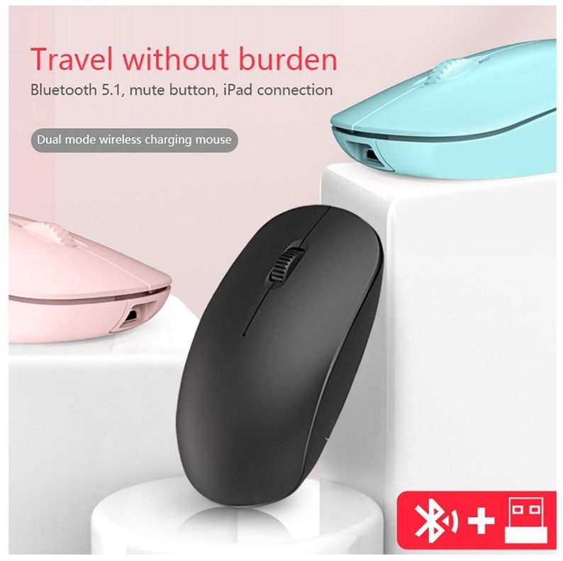 Mouse Ratón Inalámbrico De Bluetooth Universal 24G-1