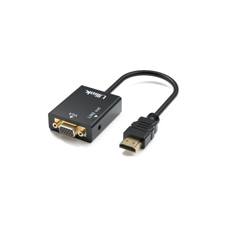 Adaptador Conversor Hdmi a VGA + Audio Portable Ulink UL-CV3500-0