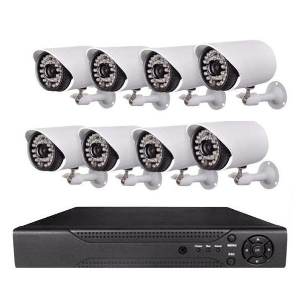 Kit De 8 Cámaras AHD Con DVR 1080p Full HD -0