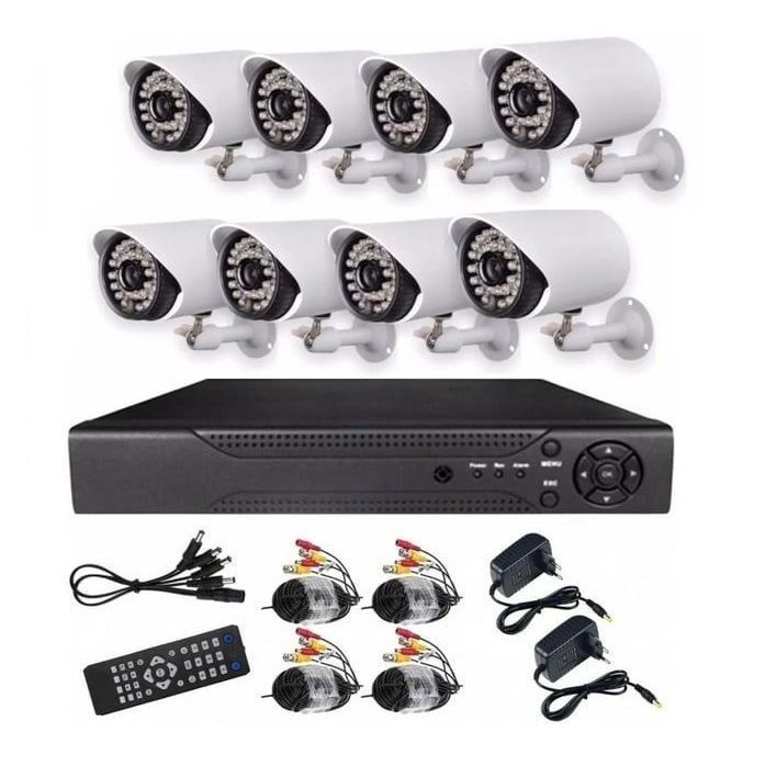Kit De 8 Cámaras AHD Con DVR 1080p Full HD -3