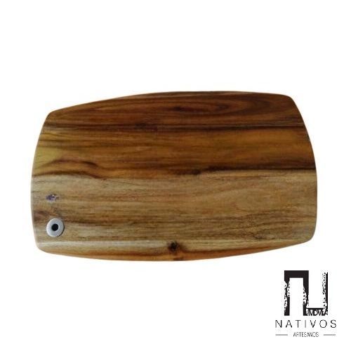 Tabla Rustica De Picar Nativos Forma Ovalada MCB007-1