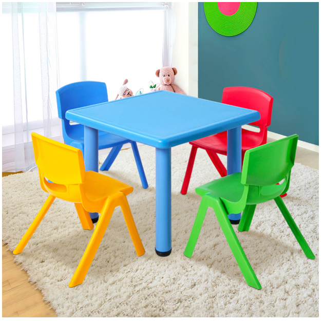 Juego de 4 Sillas Para Niños Multicolor-3