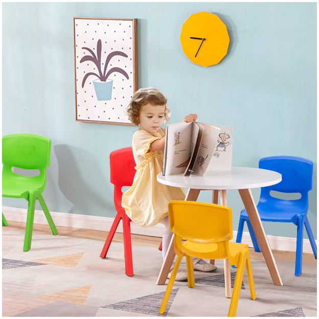 Juego de 4 Sillas Para Niños Multicolor-6