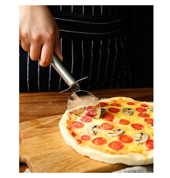 Cortador De Pizza De Acero Inoxidable-3