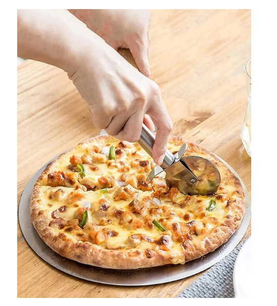 Cortador De Pizza De Acero Inoxidable-4