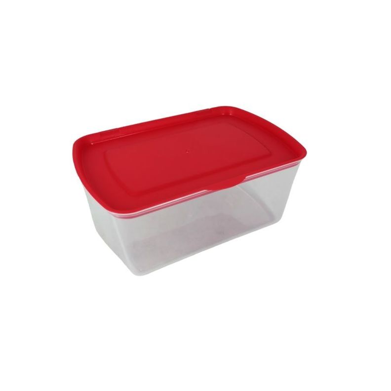 Set De 4 Contenedores Con Tapa Rectangulares Plásticos De Diferente Tamaño y Capacidad-1