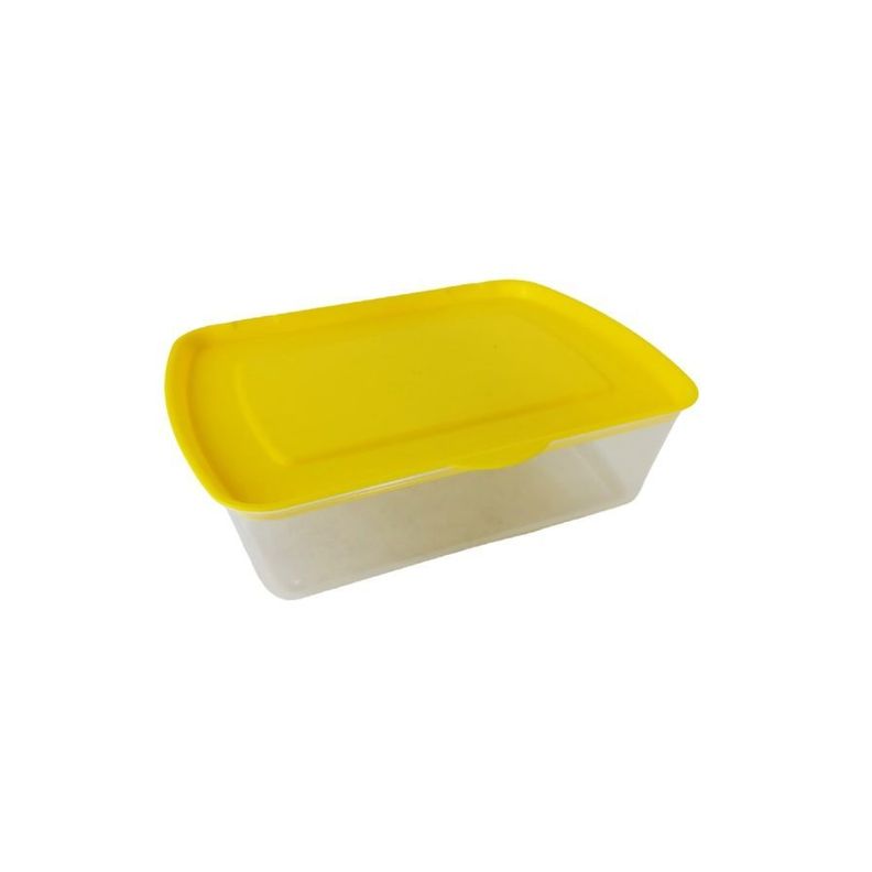 Set De 4 Contenedores Con Tapa Rectangulares Plásticos De Diferente Tamaño y Capacidad-2