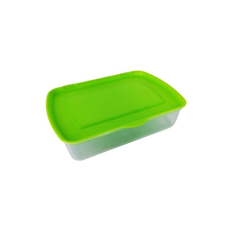Set De 4 Contenedores Con Tapa Rectangulares Plásticos De Diferente Tamaño y Capacidad-3
