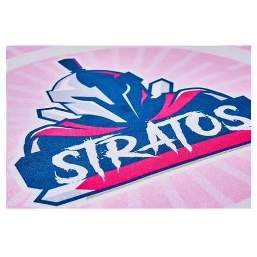 Alfombra Gamer STRATOS NJOYTECH 120X120 Para Sillas Gamer Rosada-5
