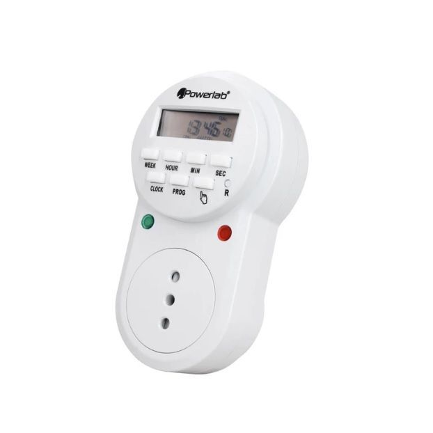 Timer Digital Temporizador Programable Powerlab Modelo 9235-1