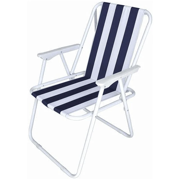 Silla De Playa Con Apoyabrazos Plegable Vacaciones Verano-4