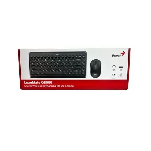 Kit Teclado Inalámbrico Genius Luxemate Q8000-0
