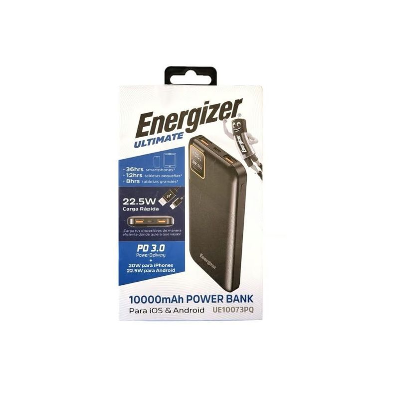 Powerbank Cargador De Batería Energizer Ultimate 10000 mAh -0