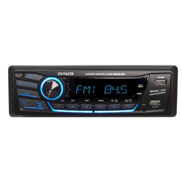 Radio + Parlante Auto Aiwa CAW-2016BT 2 Vías Con Control-1