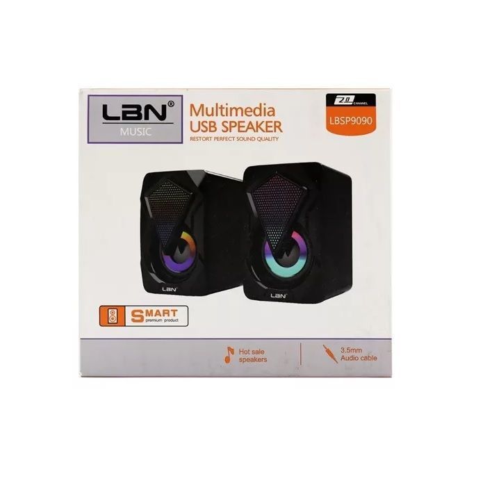 Parlante Para PC 2.0 Multimedia LBN Modelo LBSP9090-0