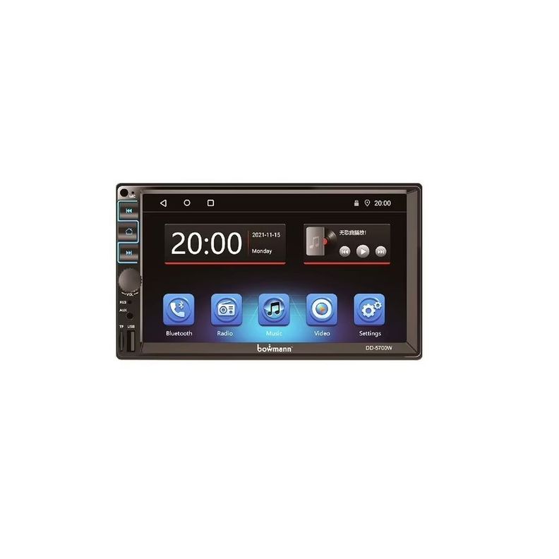 Radio De Auto Bowmann 2 Din 7" HD Carplay Inalámbrico DD-5700w-0