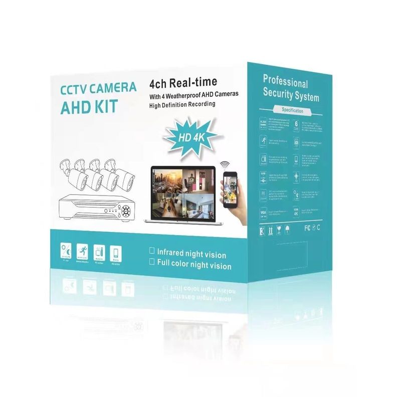 Kit De 4 Cámaras AHD Con DVR 1080p Full HD-3