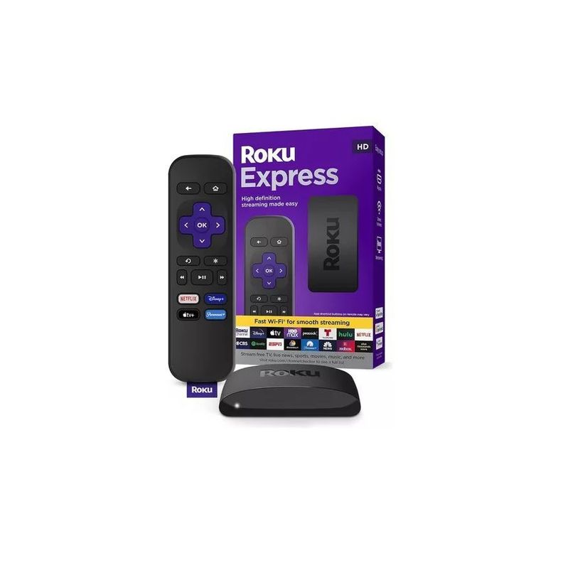 Roku Express HD Convertidor SmartTV Streaming Liberado 3960R WIFI-0